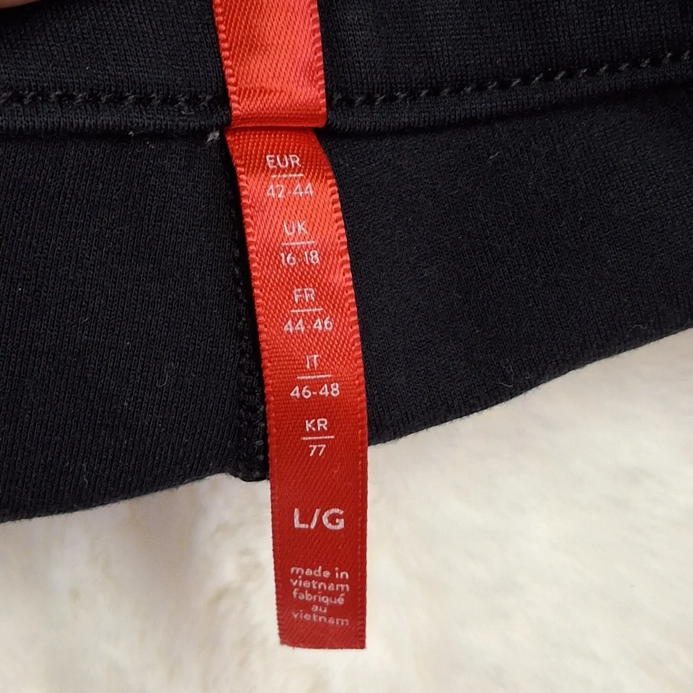 SPANX The Perfect Cropped Flare Black Ponte Pants 20260R   Women Size Large - Picture 9 of 16